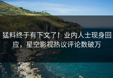 猛料终于有下文了！业内人士现身回应，星空影视热议评论数破万